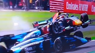 F1 Silverstone Guanyu Zhou Near Death Crash  July 2022