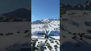 Atterrissage d’un F18 avion de chasse à Courchevel!