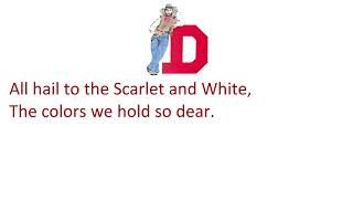 Dufur High School's Fight Song, "Scarlet and White" (Oregon)