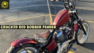 Cracked Red Bobber Fender