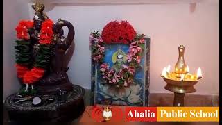 KG1 B: Sarasvati Puja | Pooja Celebration | Ahalia Public School | Palakkad