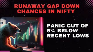 Nifty Gap Down Chances Are High , Runaway Gap Will Kick Bulls Below 21430 #nifty #niftyanalysis