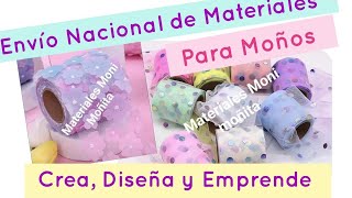 Envío Nacional de Materiales para tus Lazos MOÑOS Broches