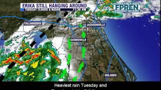 Erika Still Around, Heavy Rain Risk Continues for Nature Coast