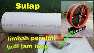 jam weker || Kerajinan dari peralon bekas jadi peluang usaha || jam unik dari peralon