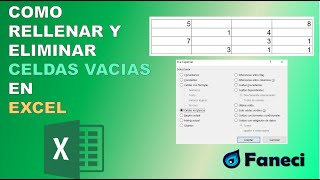 RELLENAR Y ELIMINAR CELDAS VACIAS DE EXCEL✅