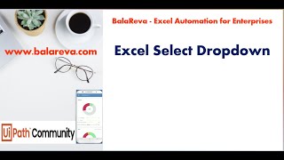 UiPath Excel Dropdown list select