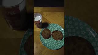 My Santa Claus Cheat, Fresh Baked Cookies And Milk! #delicious #cookies