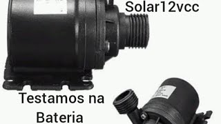 BOMBA DE ÁGUA 12V NA BATERIA