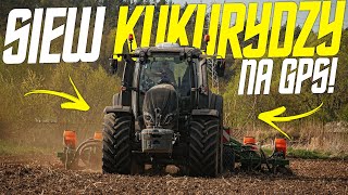 🇵🇱SIEW KUKURYDZY NA GPS'e 2022! 30KM\H!? GR Małecki ☆ Valtra T194 & Amazone ED 6000-2C Super ☆ AW ™