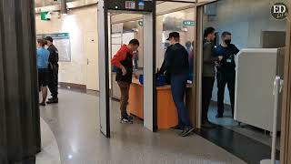 Security Check in Metro Station, Saint Petersburg, Russia