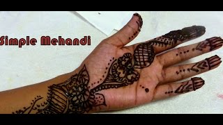 simple and beautiiful mehandi design