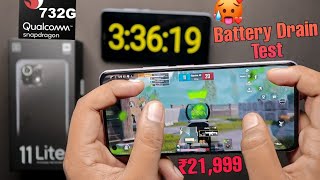 Mi 11 lite Pubg Battery Drain Test 100% - 0% 🔋 Snapdragon 732G Bakwa PUBG Gameplay? 🥵