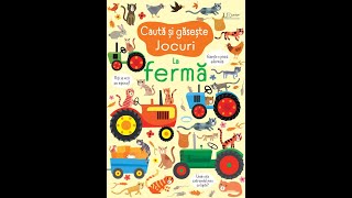 "Caută și Găsește Jocuri la Fermă", o carte pentru copii care stimulează atenția și observația