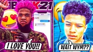 I flirted with my duo to get his reaction and this happened ... NBA 2K21 (HE WANTS ME) !