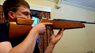 Vintage, Walther top lever target rifle in action