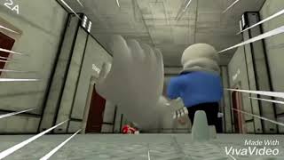 Sans and Master hand fight (Stronger than you(Sans Version)