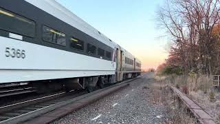 NJT 6078 Cab car leads NJT 5444 departing Dunellen,NJ