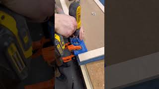 Attaching hinges to doors