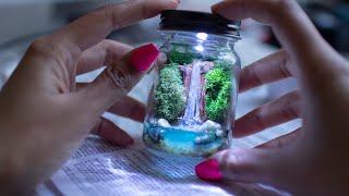 The Smallest DIY Resin Waterfall in a Jar Diorama Terrarium