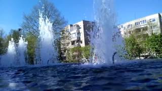 Fountain in Vilnius Justiniskes district. фонтан Вильнюс. Fontanas Justiniškėse Vilniuje.