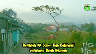 Suasana kampung banen pagi hari sederhana dan tenang diperbukitan limbangan timur