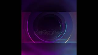 Abstract Seamless Loop of 3D Render Neon Circle #shorts