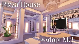 Beige Neon Aesthetic Pizza House - Adopt Me! Full Speed Build and Tour