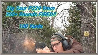 Sig Saur P229 9mm 300+ Rounds FIRED!