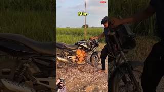 Bike Hot Engine Vs Petrol @MRINDIANHACKER @CrazyXYZ #shorts #experiment #viral #trending