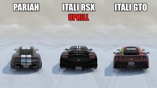 Grotti Itali RSX Vs Ocelot Pariah Vs Grotti Itali GTO - GTA 5 Online - Speed Test