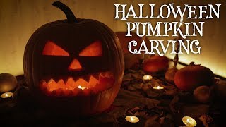 ASMR | Halloween Pumpkin Carving 🎃 | No Talking