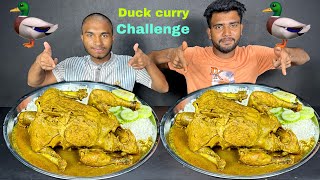 FULL DUCK CURRY WITH RICE EATING CHALLENGE, FOOD EATING VIDEO, EATING CHALLENGE