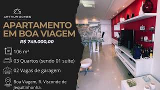 Apartamento em Boa Viagem com 3 Quartos e 106 m² - Edf. Antigua e Bonaire