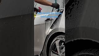 Snow foam and and soft brush for the intricate areas #snowfoam #automobile #carcleaning #golf