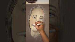 15 hours in 1 min #arttimelapse #pastelart #pastelportrait #drawing #coloredsketch #pastelpainting