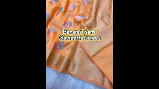 Banarasi semi Georgette silk saree/To shop 9810207913#myngels #shortvideo