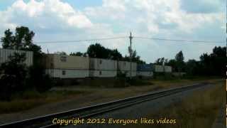 UP 4047 stack train at Texarkana, Ar. 06/02/2012 ©