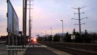 Southbound Amtrak Hiawatha, Lake Cook Road Metra