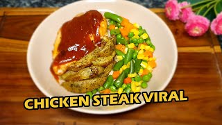 VIRAL‼️TERNYATA UNTUNGNYA BESAR BANGETT‼️RESEP STEAK AYAM PAK MADI VERSI DIET❗️