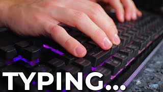 ASMR Keyboard Typing & Clicking (No Talking)