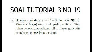 KALKULUS I: Soal Tutorial 3 No.19 | Gradien Garis Singgung