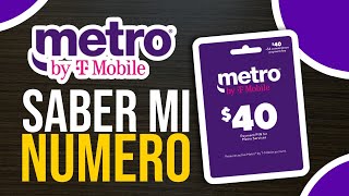 ✅Cómo SABER Mi Número De Teléfono De Metro By T- Mobile (Fácil y Rápido)🔴