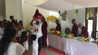 Alms Giving Ceremony At Home