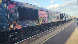 'The Bluebell Railway' railtour (Class 73s + Class 66) pulls into Clapham Junction