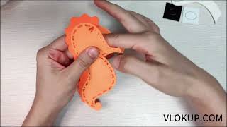 Vlokup DIY Seahorse Felt Sewing Kit for Kids | Easy and Fun Craft Project