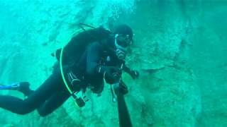 Oleg & Elena were scuba diving at Guelph quarry.