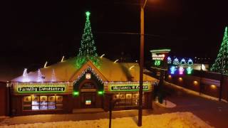 The Christmas Can-Can via Drone