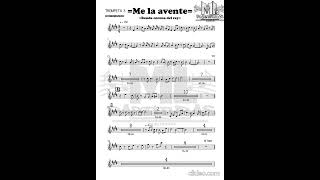 Me la avente banda corona del rey (partitura)