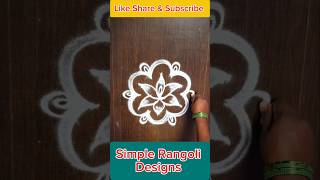 Rangoli designs small and easy | Very simple muggulu | Small kolam designs | Kolam #rangoli #kolam